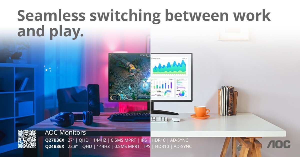 AOC’s B3 Series Reimagines QHD: Where Productivity Meets Performance