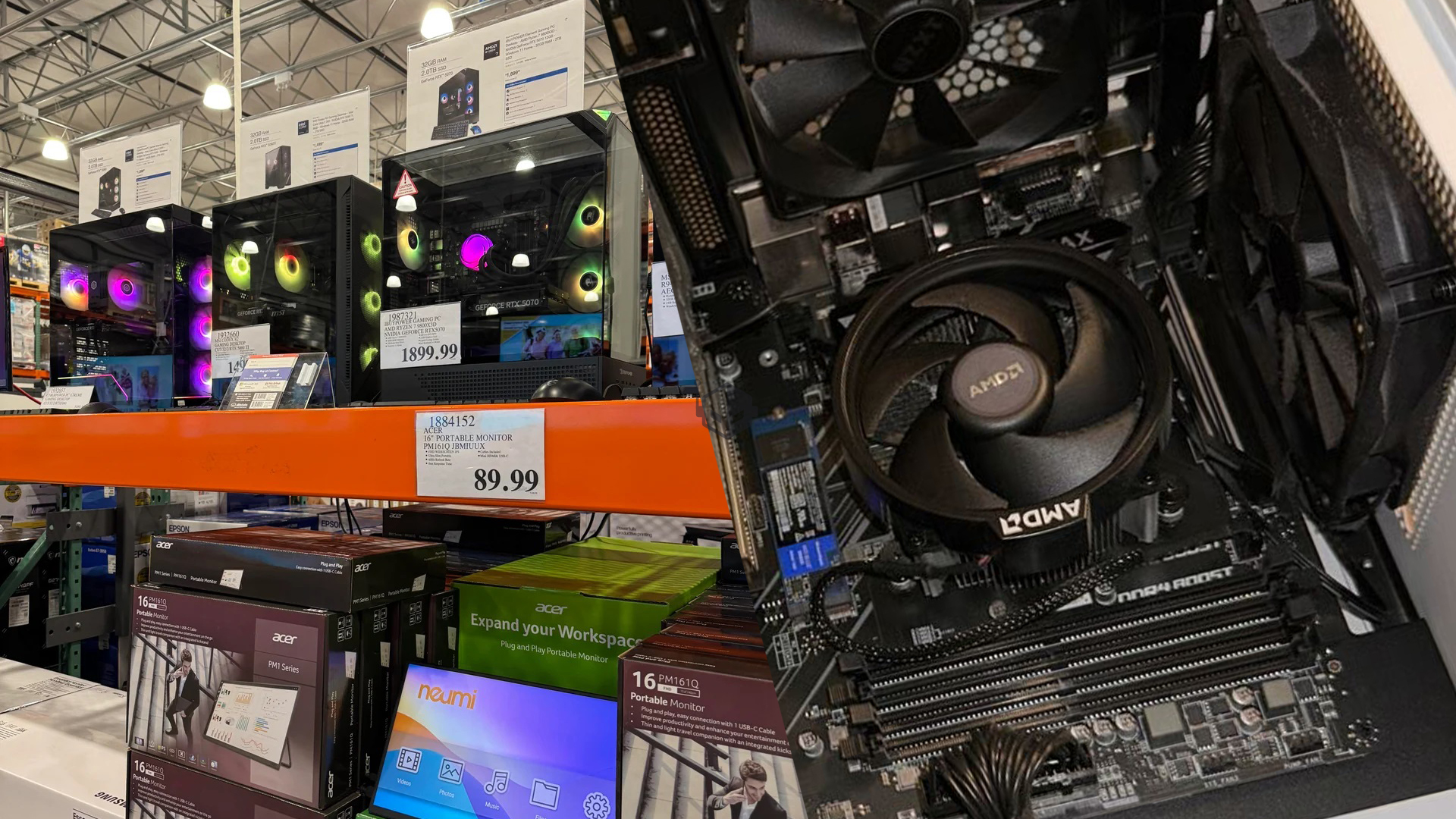 Costco Strips RAM and GPUs from Display PCs Amid Rising Theft Wave