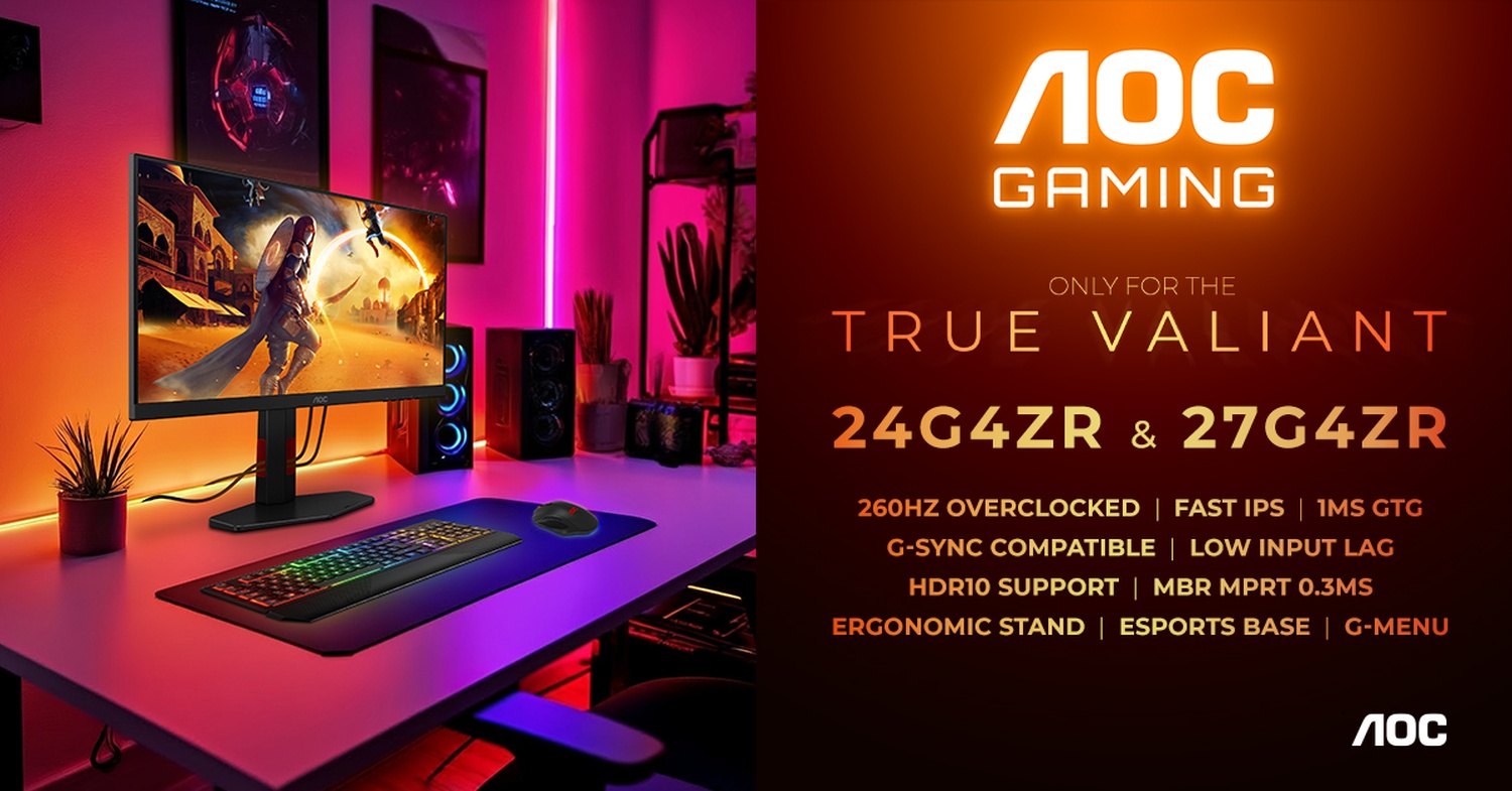 AOC’s New 260Hz Fast IPS Monitors Push Budget Gaming Displays Into High-Speed Territory
