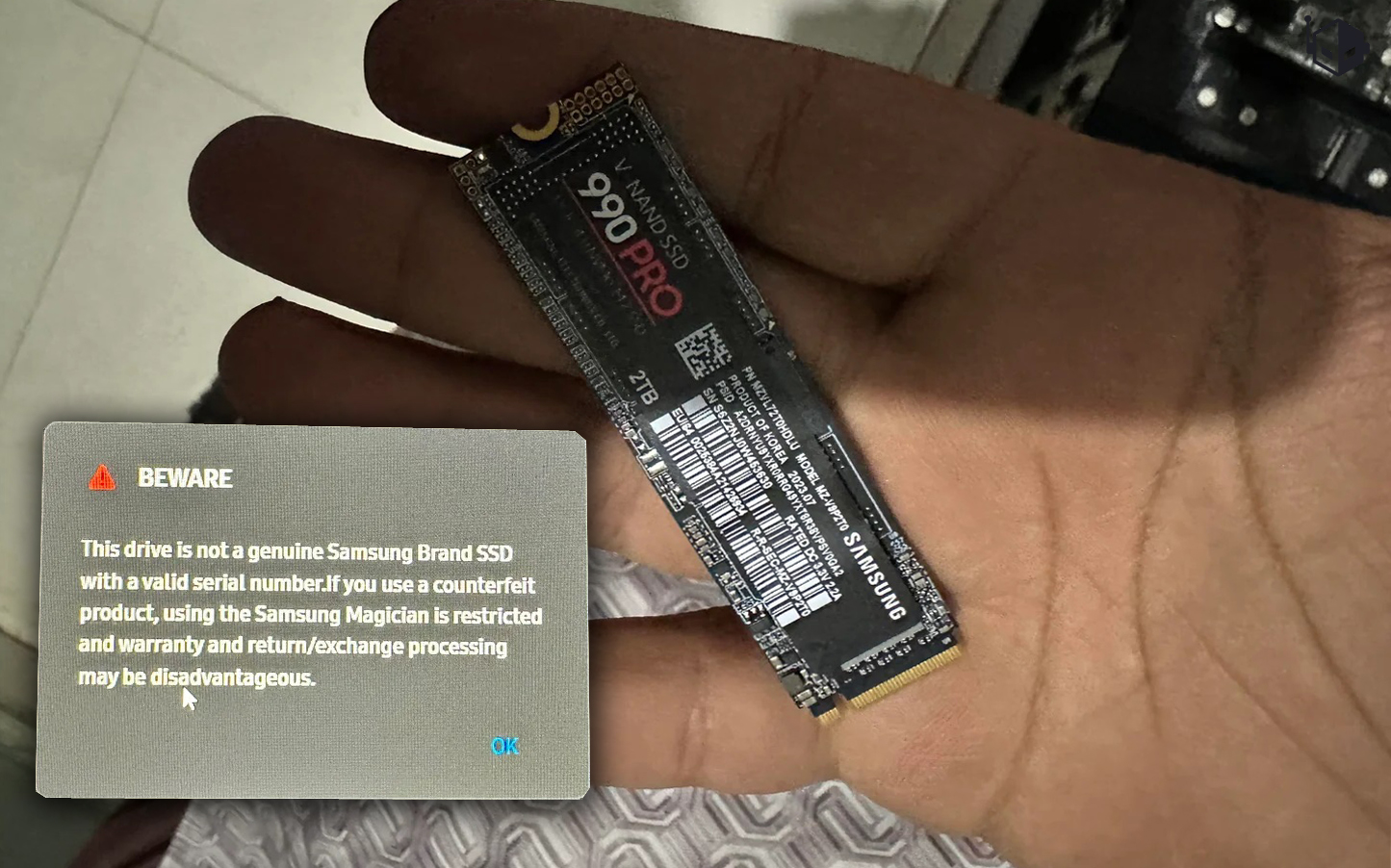 The $207 Samsung 990 Pro Scam: How a Counterfeit SSD Fooled Windows—and What to Do Before Plugging It In