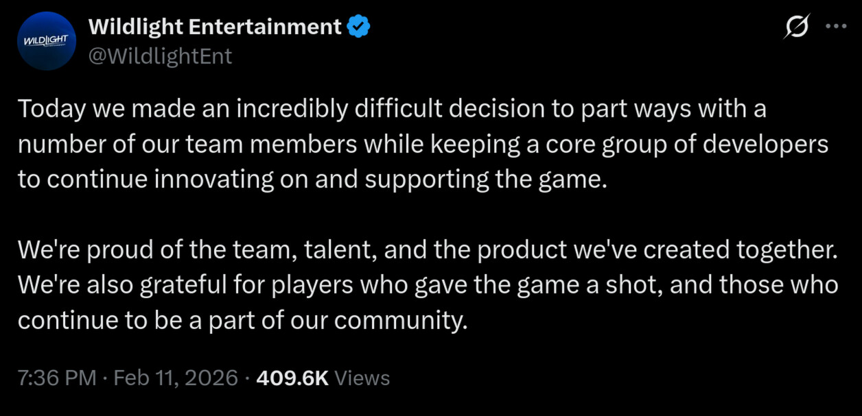 Wildlight Collapses Core Team After Highguard’s Player Exodus