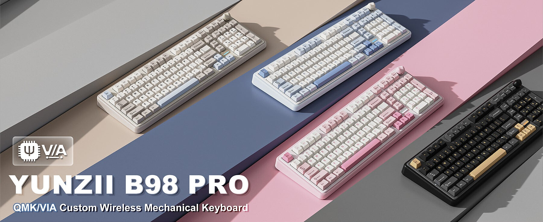 Yunzii B98 PRO: The 8000mAh Wireless Keyboard That Outlasts Its Competition by Months
