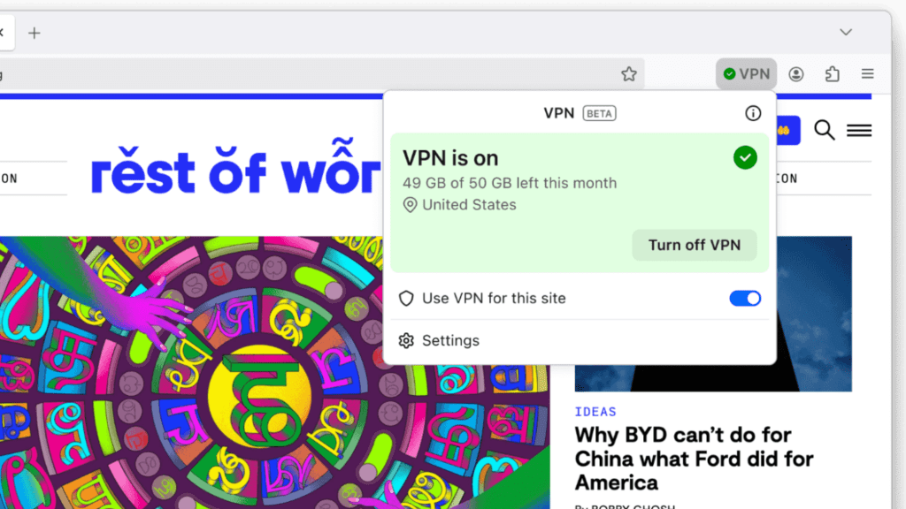 Firefox VPN: A Privacy Boost with Stringent Boundaries