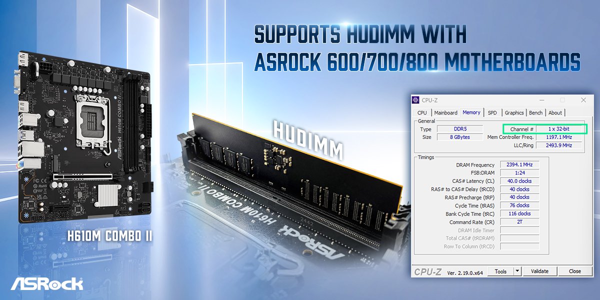 DDR5 Memory Prices Take a Turn with HUDIMM Standard
