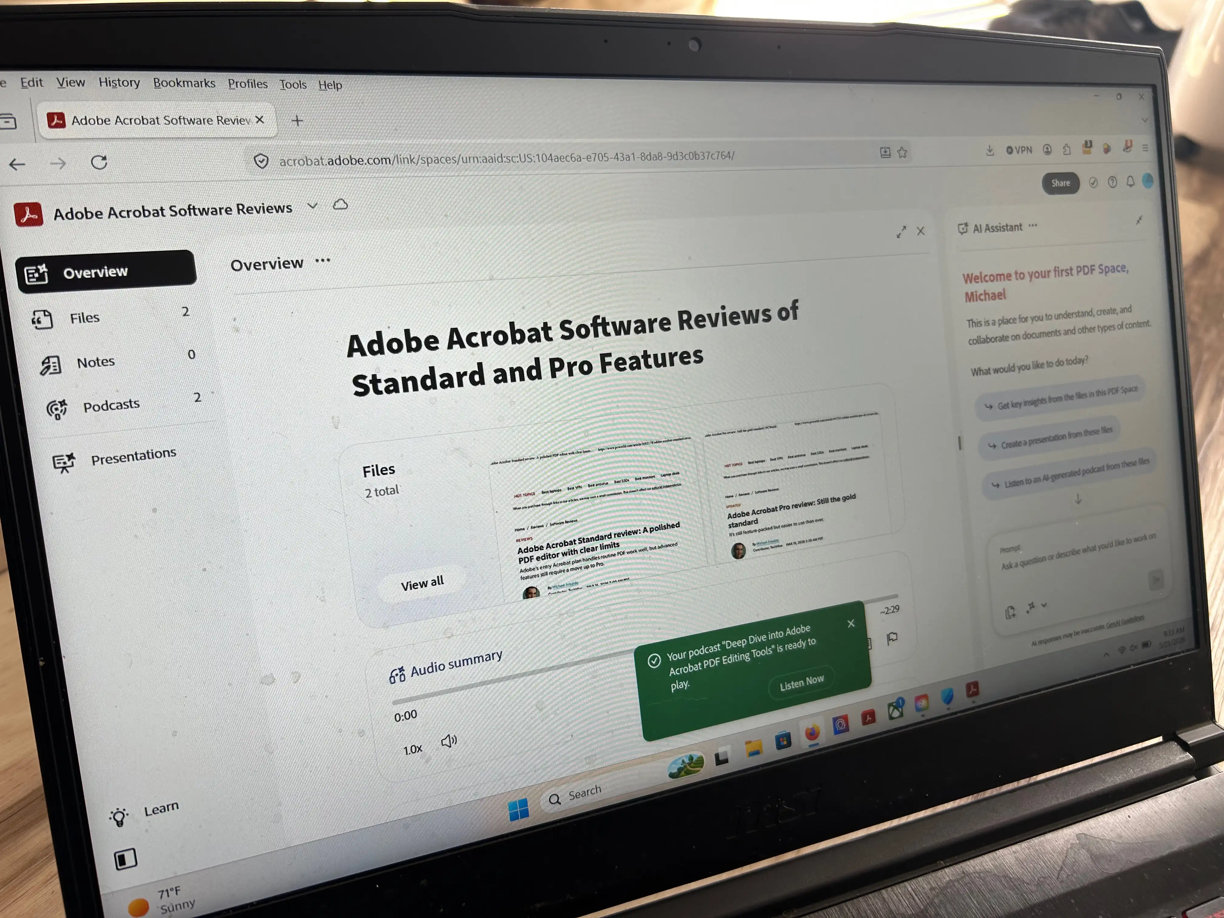 Adobe Acrobat Studio: Redefining PDF Workflows with AI