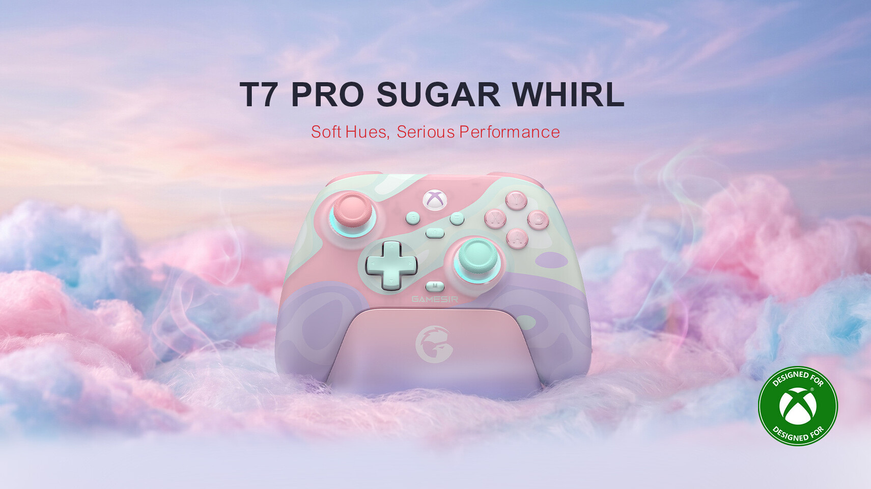GameSir T7 Pro Sugar Whirl: A wireless controller that blends aesthetics and precision