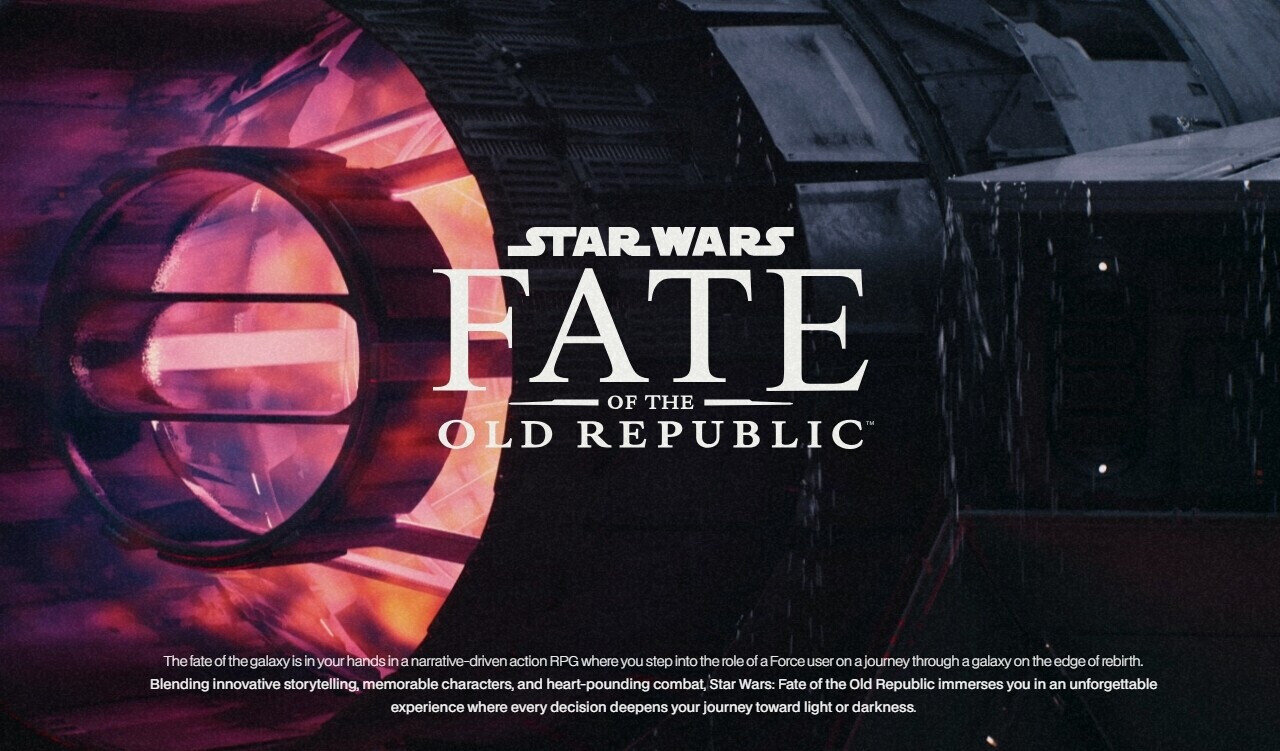 Star Wars: Fate of the Old Republic to Deliver a Tight, Focused Experience
