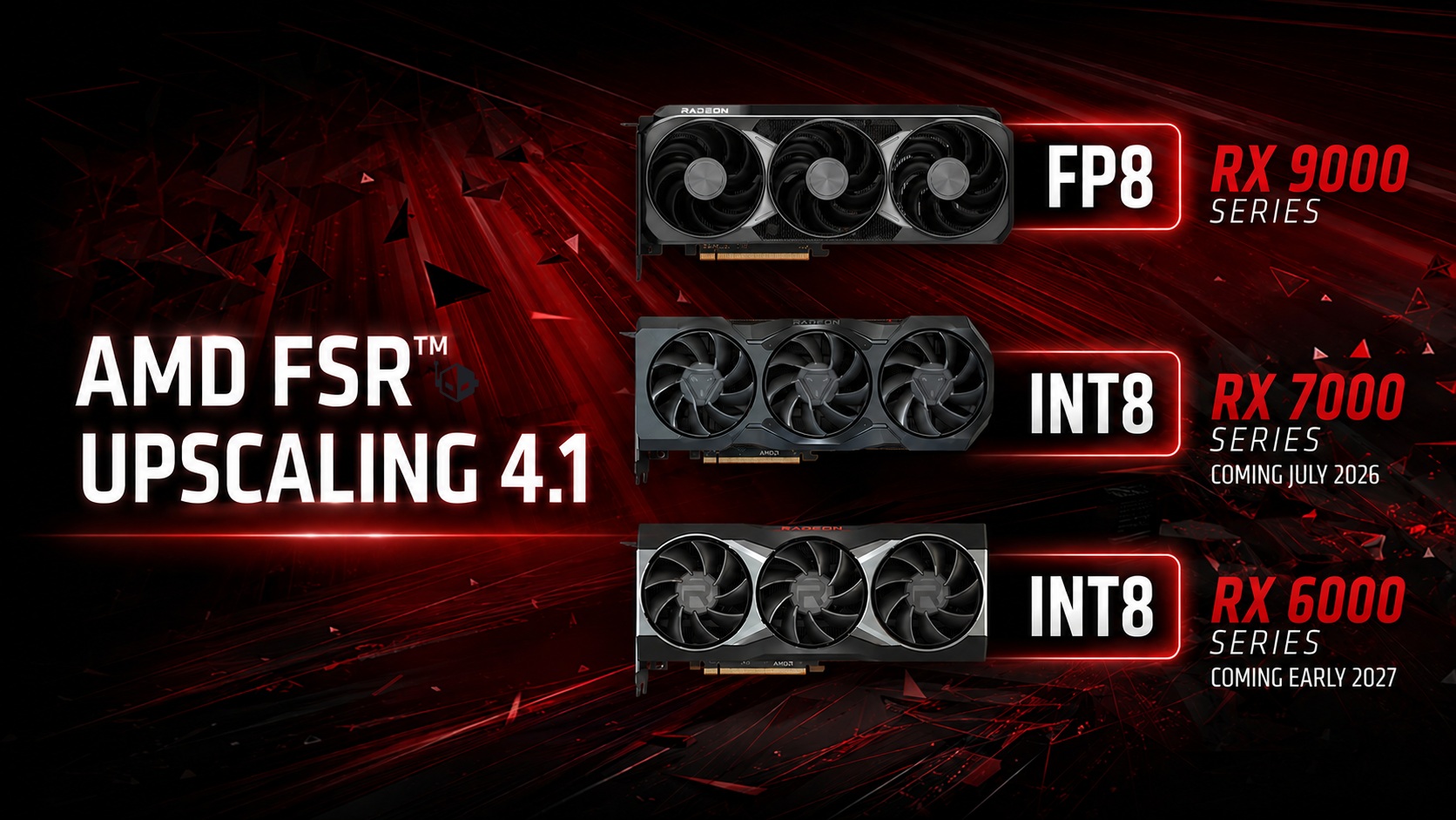 AMD Unveils FSR 4.1: RDNA 3 GPUs Get Tailored Version, RDNA 2 Faces Delay