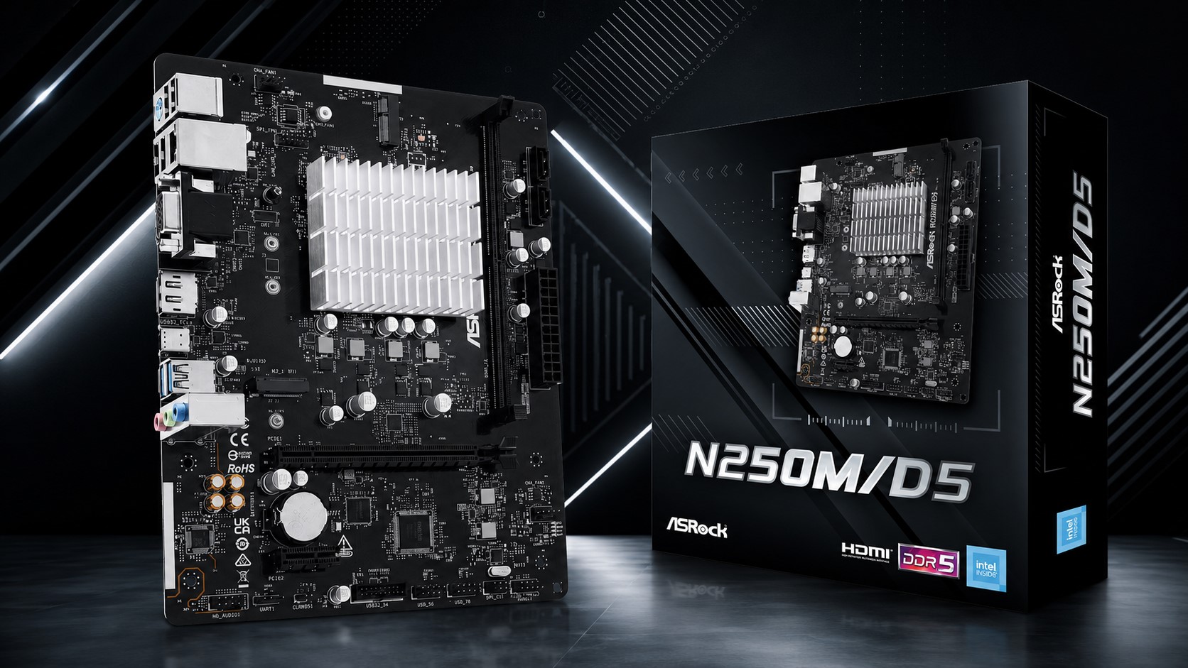 ASRock's N250M/D5: A Minimalist Motherboard for Ultra-Compact Gaming PCs