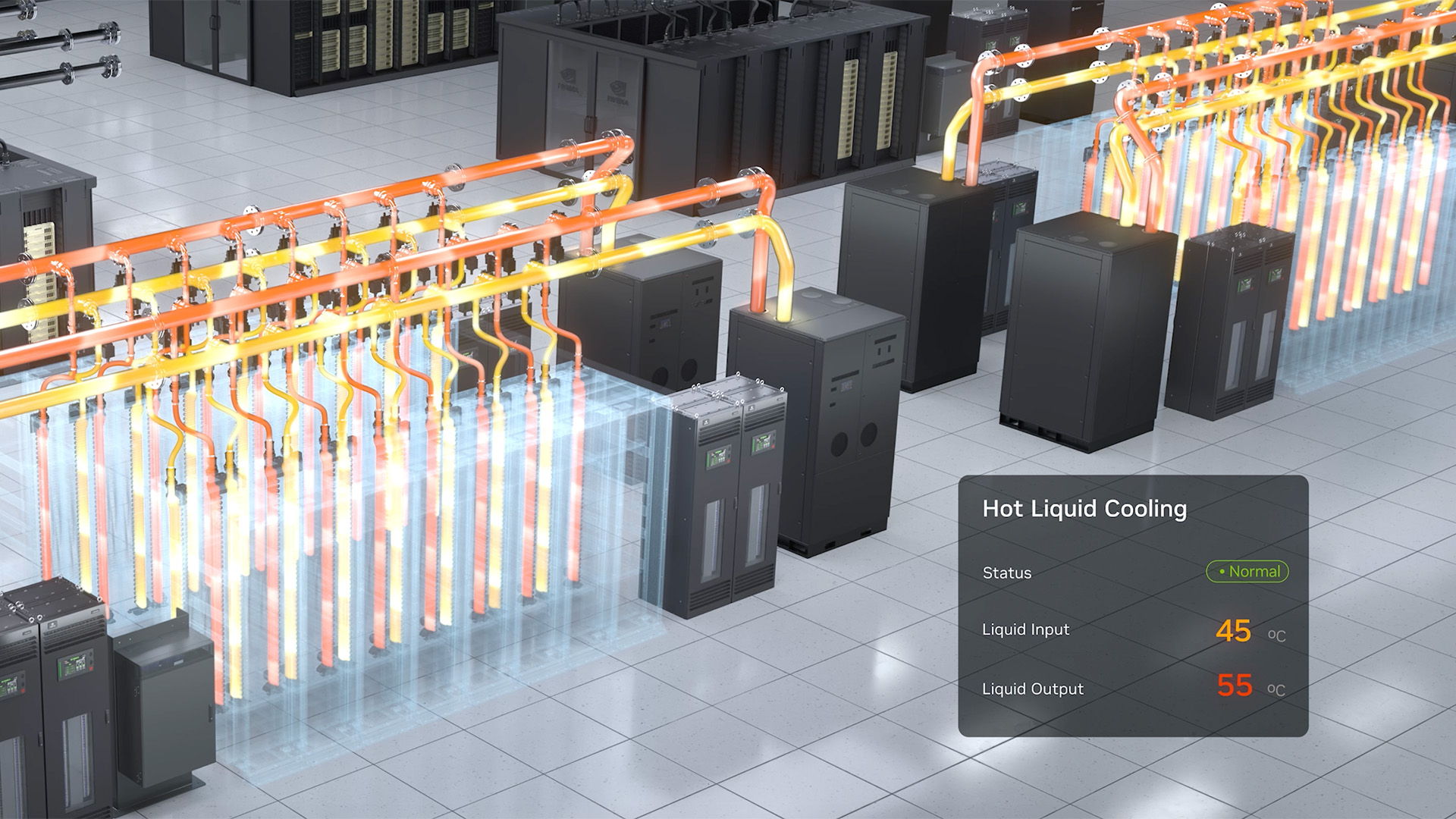 NVIDIA’s AI Servers Push Cooling Limits to 45°C for Efficiency Gains