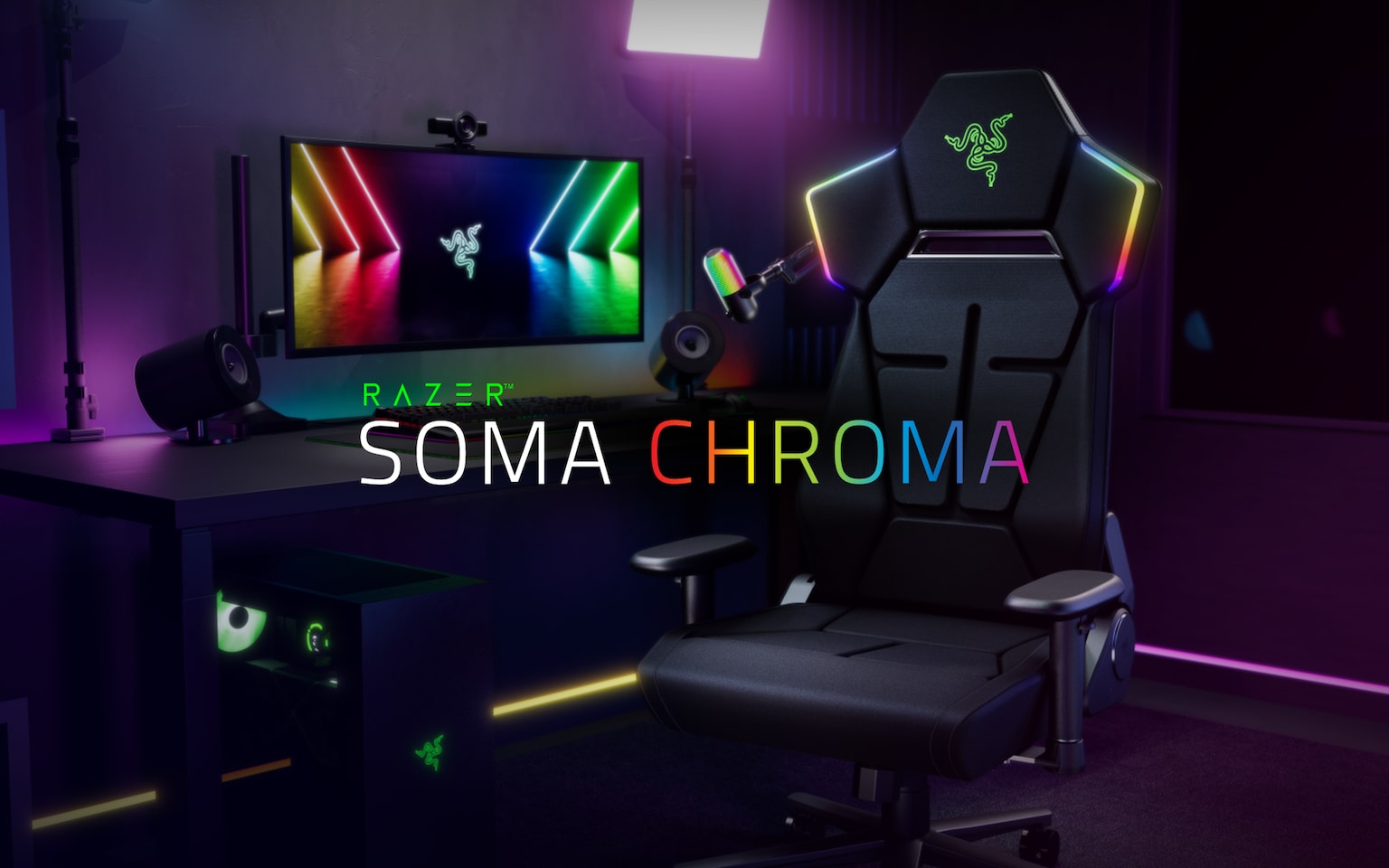 Razer Soma Chroma: Gaming Chair That Responds to Your Game