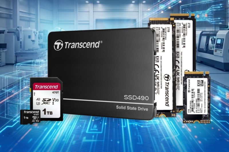 Transcend Introduces 218-Layer 3D NAND SSDs and Memory Cards for AI and Industrial Edge Use
